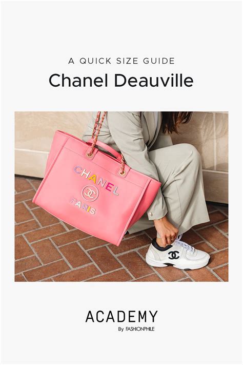 chanel deauville size guide|chanel deauville bag size.